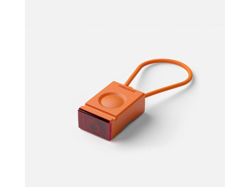 Tylna lampka rowerowa Bookmam Block Light pomarańczowa