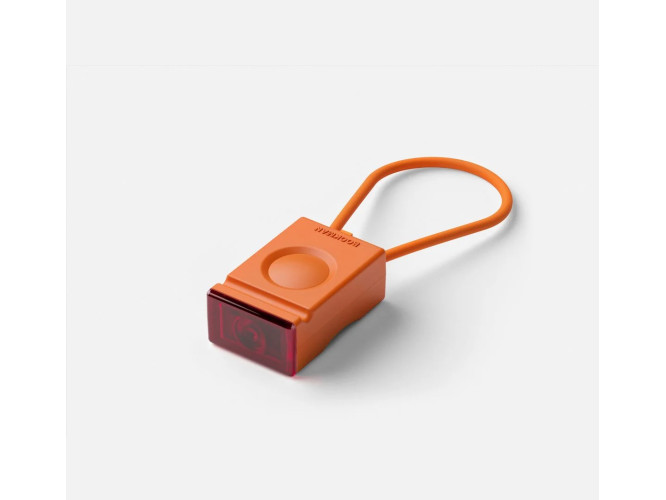 Tylna lampka rowerowa Bookmam Block Light pomarańczowa