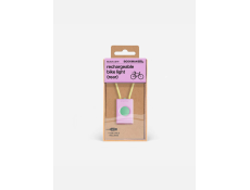 Tylna lampka rowerowa Bookmna Block Light różowo-zielona