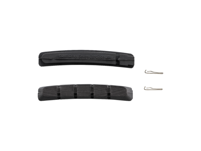 Klocki hamulcowe z wymiennymi okładzinami M70R2 do jazdy w trudnych warunkach i sworznie mocujące (para)