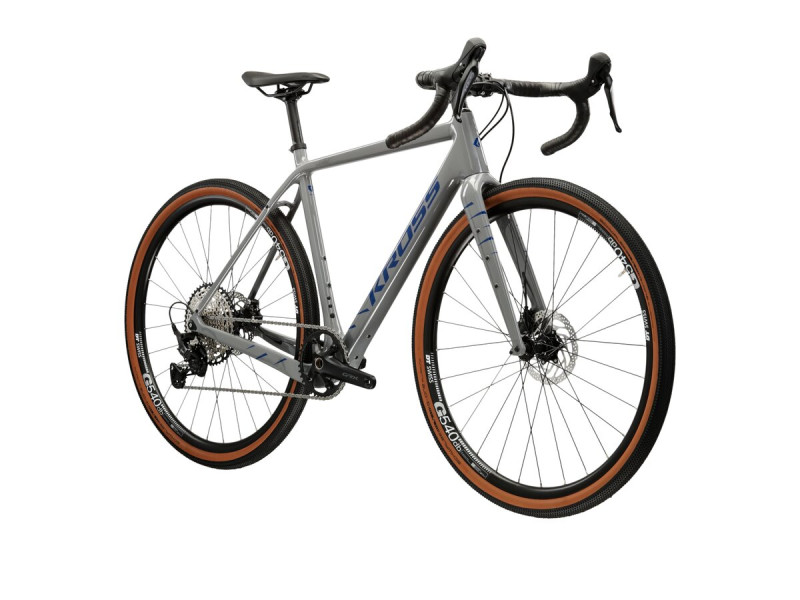 Rower Gravel Kross Esker 7.0 szaro-granatowo połysk 2025