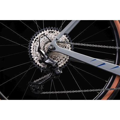 Rower Gravel Kross Esker 7.0 szaro-granatowo połysk 2025