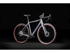 Rower Gravel Kross Esker 7.0 szaro-granatowo połysk 2025