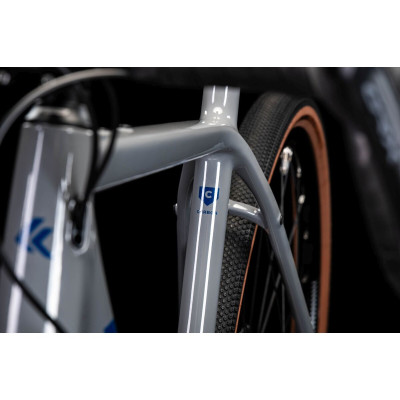 Rower Gravel Kross Esker 7.0 szaro-granatowo połysk 2025