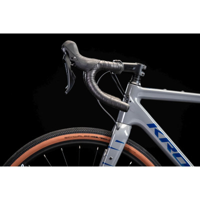 Rower Gravel Kross Esker 7.0 szaro-granatowo połysk 2025