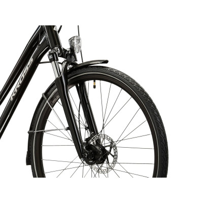 Rower Trekkingowy Kross Trans 4.0 damski czarno-srebrny połysk