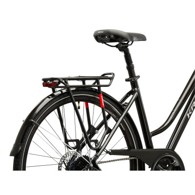 Rower Trekkingowy Kross Trans 4.0 damski czarno-srebrny połysk