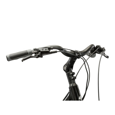 Rower Trekkingowy Kross Trans 4.0 damski czarno-srebrny połysk