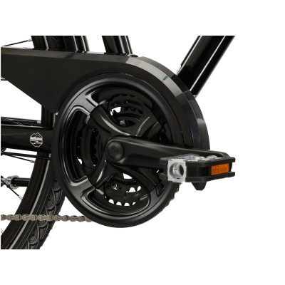 Rower Trekkingowy Kross Trans 4.0 damski czarno-srebrny połysk