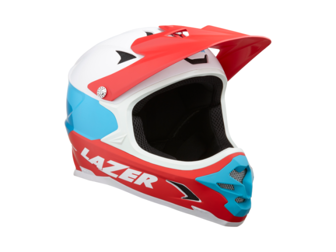 Kask Lazer Phoenix+ mat biało-niebiesko-czerwony