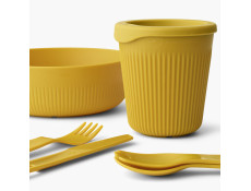 Zestaw naczyń dla jednej osoby Sea to Summit Passage żółty