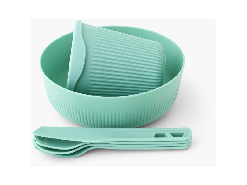 Zestaw naczyń dla jednej osoby Sea to Summit Passage niebieski