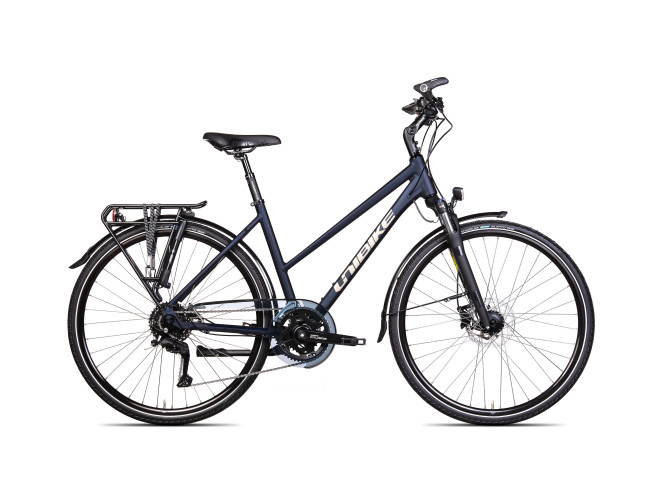 Rower trekkingowy Unibike Expedition damski granatowy 2026