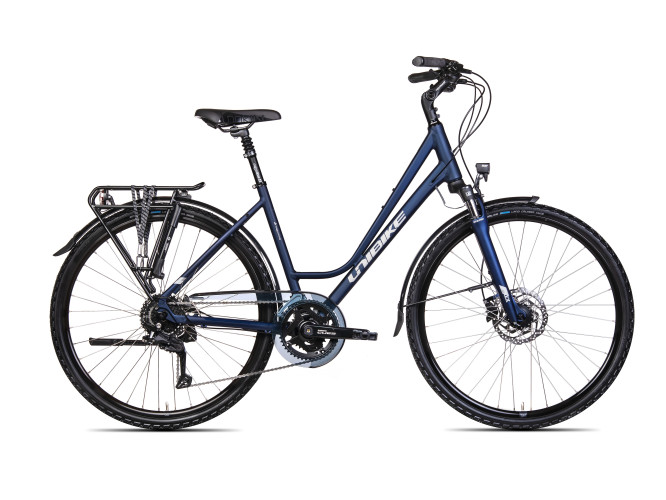 Rower trekkingowy Unibike Voyager damski granatowy 2025