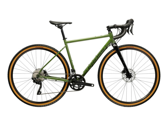 Rower Gravel Kross Esker 4.0 zielono-czarny połysk 2025