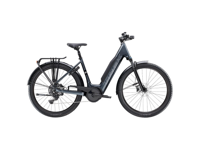 Rower elektryczny Trek Verve+ 4 z niskim przekrokiem 800Wh galactic grey