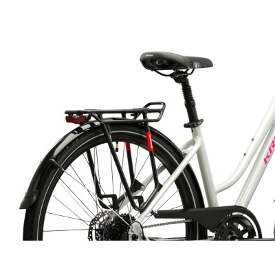 Rower trekkingowy Kross Trans 5.0 szaro-różowy 2025