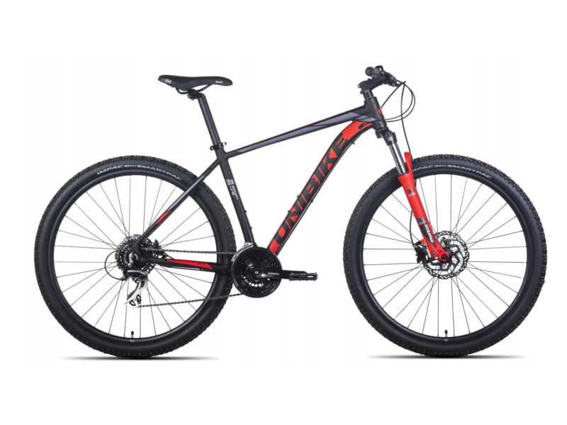 Rower MTB Unibike Mission 29" czarno-czerwony 2023