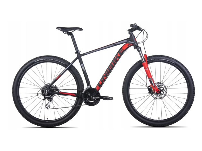 Rower MTB Unibike Mission 29" czarno-czerwony 2023
