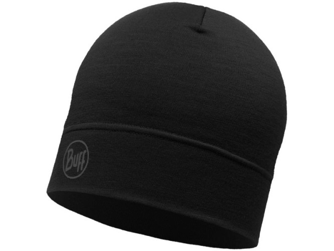 Czapka Buff Merino Lightweight Beanie solid black