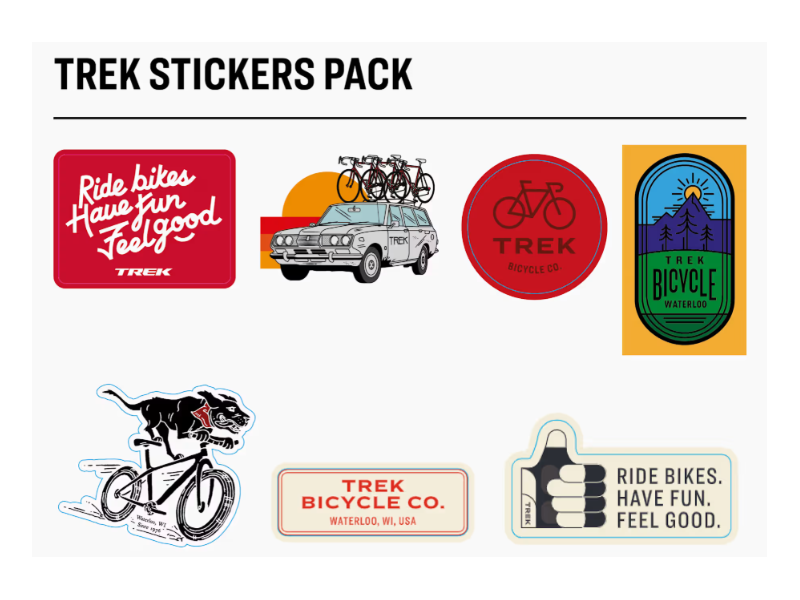 Zestaw naklejek Trek Stickers