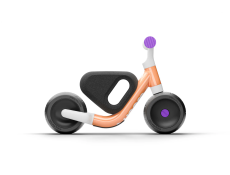 Rowerek biegowy woom Wow pop peach