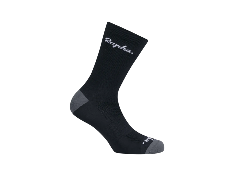 Skarpety rowerowe z logo Rapha czarno-szare