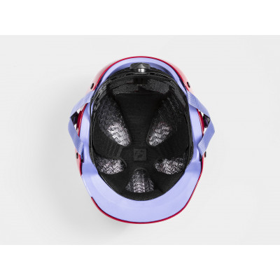 Młodzieżowy kask rowerowy Bontrager Jet WaveCel magenta/ultra violet