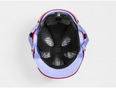 Młodzieżowy kask rowerowy Bontrager Jet WaveCel magenta/ultra violet