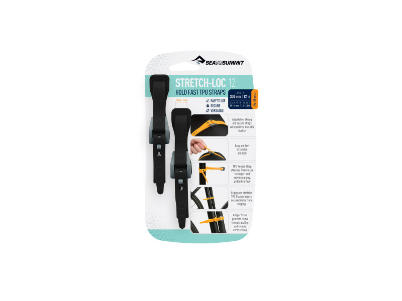 Paski mocujące Sea to Summit stretcg-loc 12 czarne