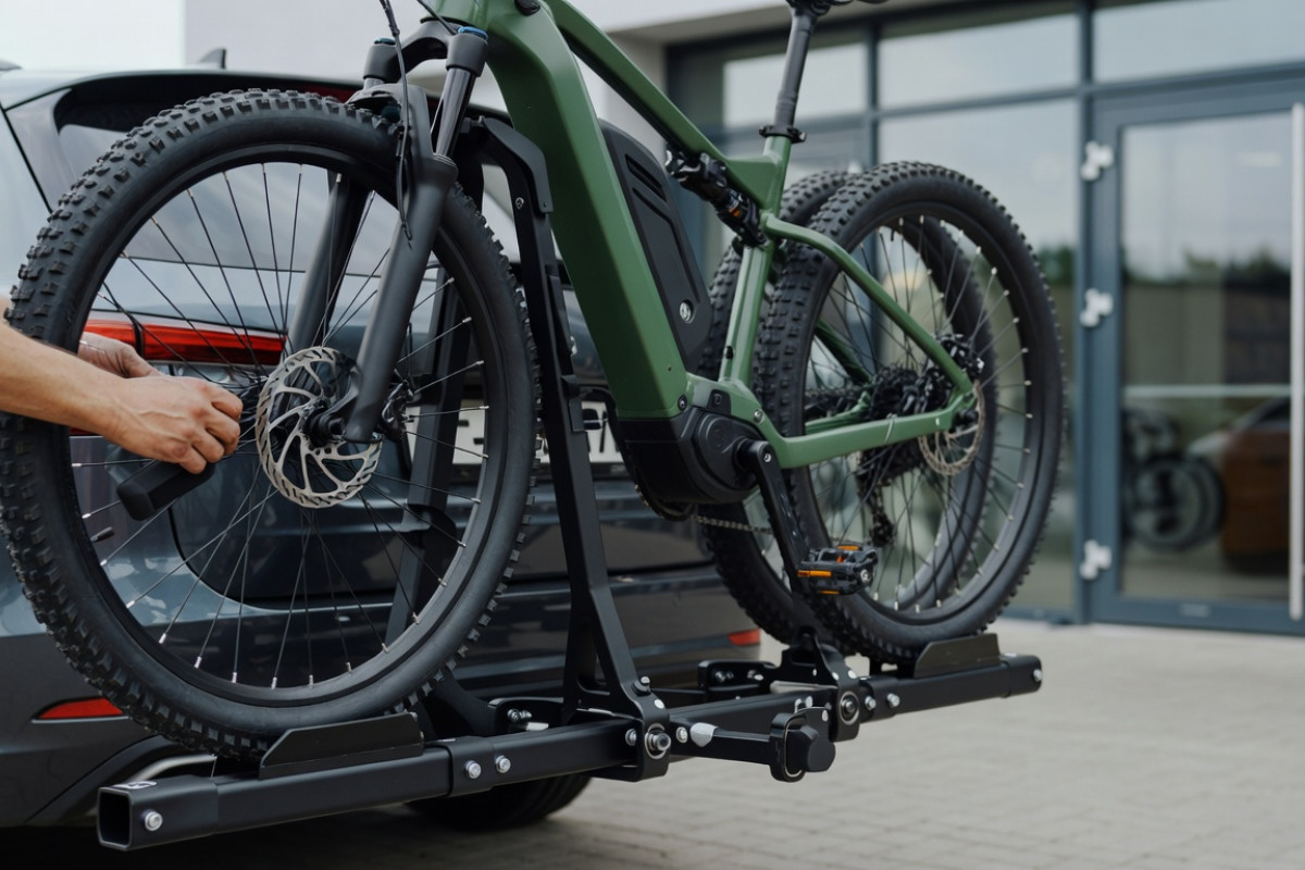 Jak zamontować i używać platformy na hak do przewozu e-bike'ów i rowerów rodzinnych